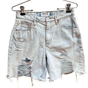 RSQ Jean Shorts Women Distress Boyfriend High Waist Y2K Fashion Streetwear Core